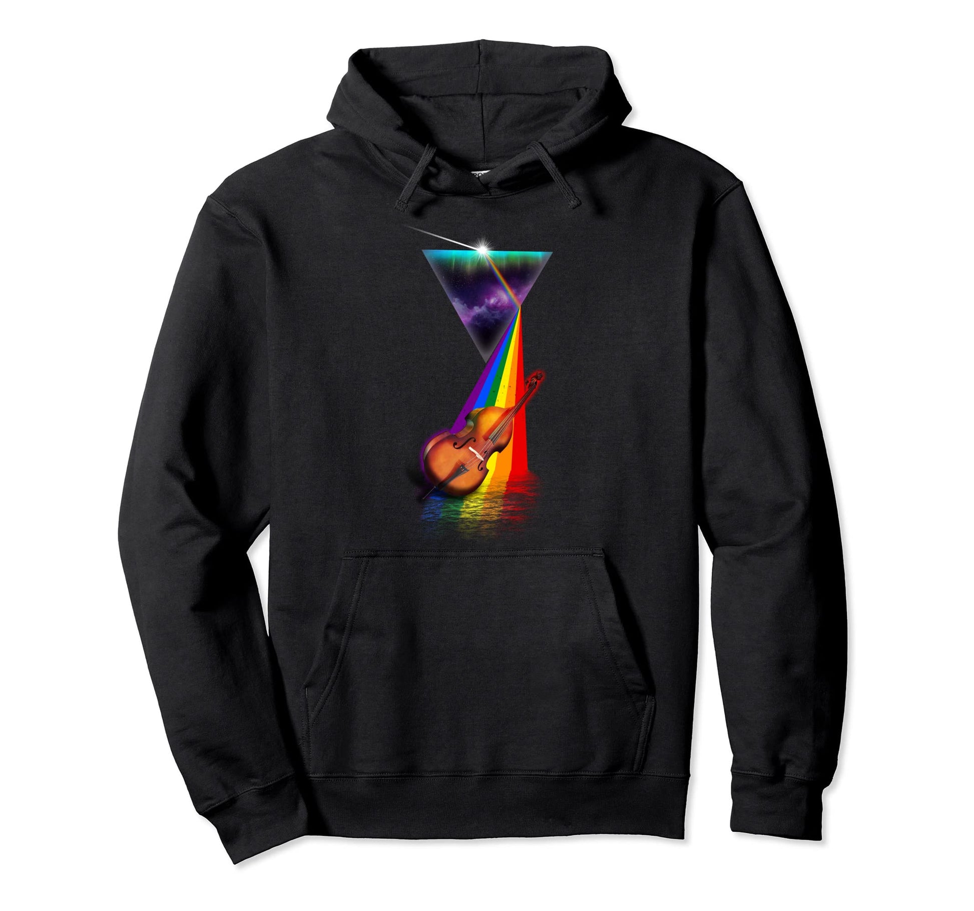 Prism Double Bass Hoodie - Aesthetic Graphic Unisex - T-Shirt, Sweatshirt, Hoodie