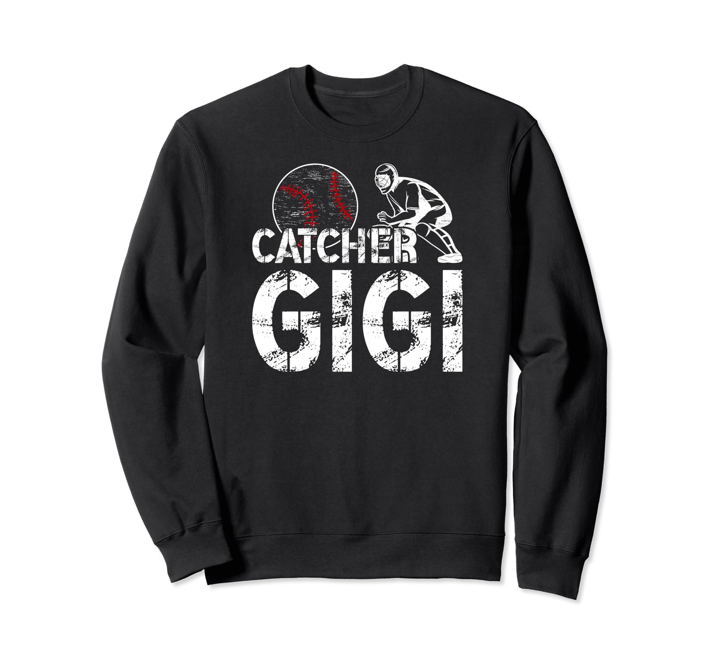 Baseball Catcher Gigi Grandma Gigi Sweatshirt - Graphic Print for Adults - T-Shirt, Sweatshirt, Hoodie
