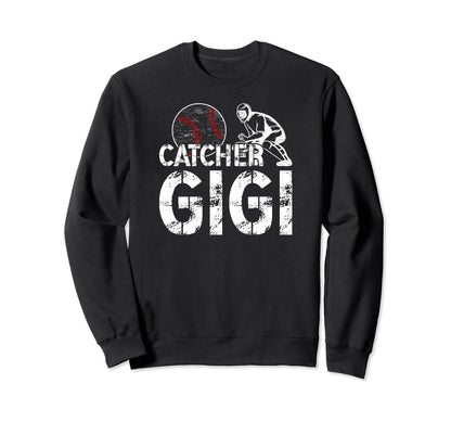 Baseball Catcher Gigi Grandma Gigi Sweatshirt - Graphic Print for Adults - T-Shirt, Sweatshirt, Hoodie