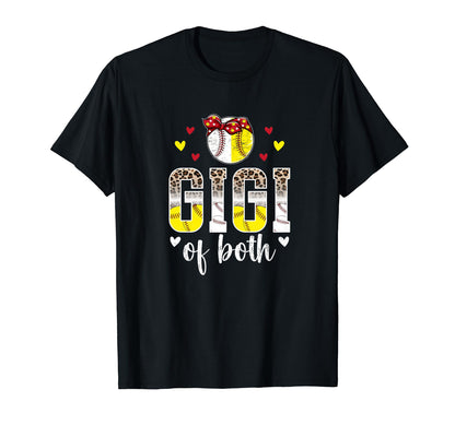 Gigi Both Leopard Baseball Softball T-Shirt - Streetwear Style for Adults - T-Shirt, Sweatshirt, Hoodie