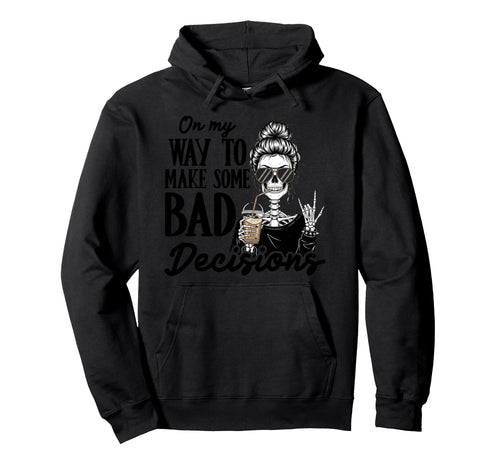 Skeleton Coffee Lover Rock Sign Hoodie - Streetwear Style Men Women - T-Shirt, Sweatshirt, Hoodie