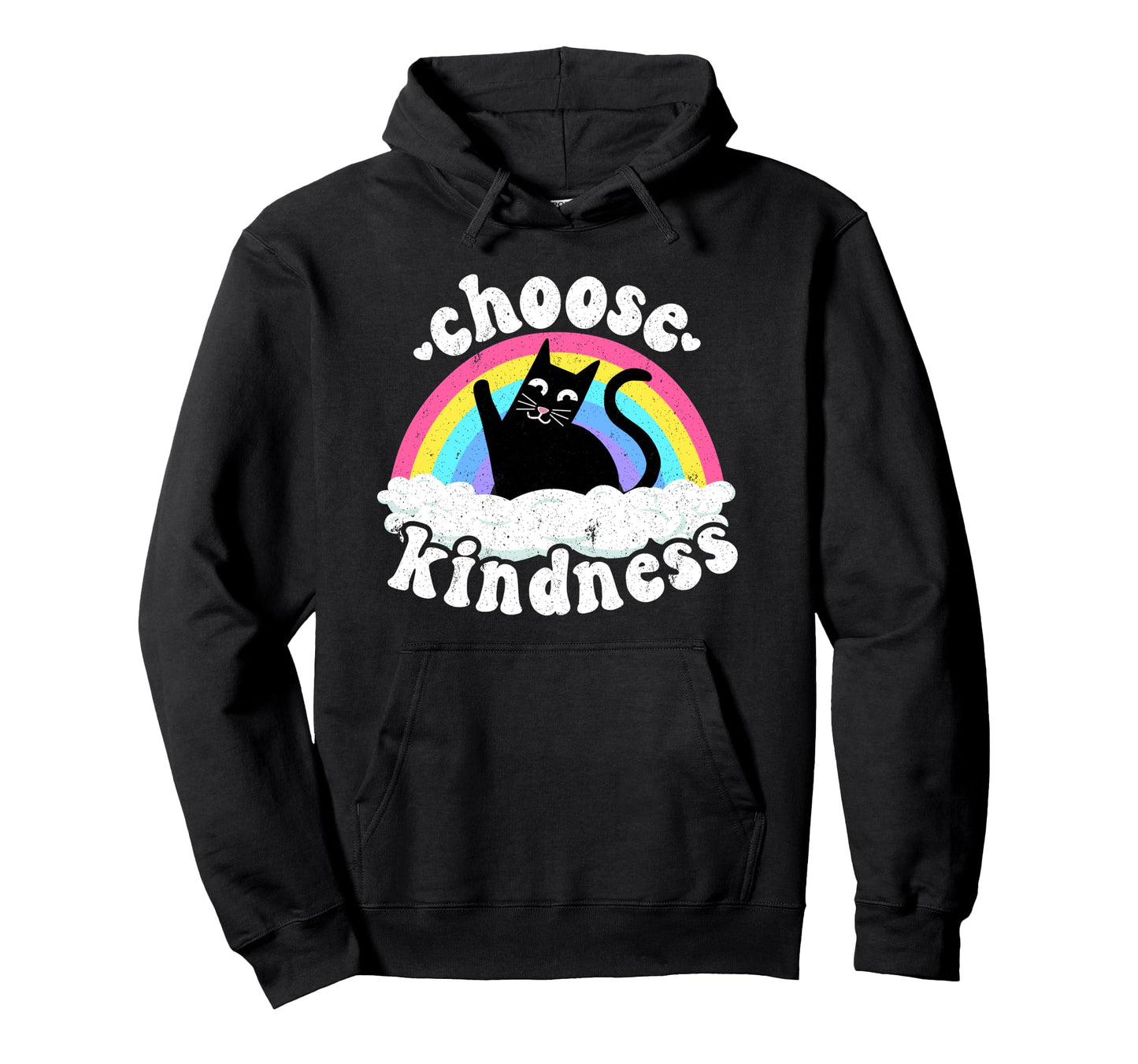 Anti Bullying Rainbow Peace Kind Hippie Hoodie - Aesthetic Graphic Unisex - T-Shirt, Sweatshirt, Hoodie
