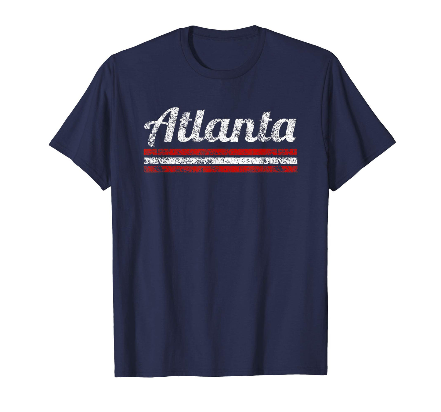 Atlanta Georgia Weathered Stripe T-Shirt - Aesthetic Graphic Men Women - T-Shirt, Sweatshirt, Hoodie