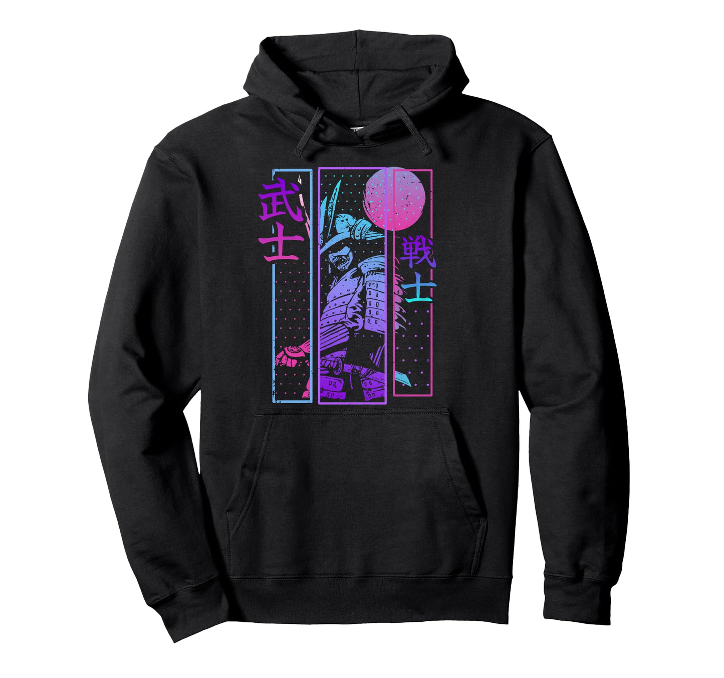 Japan Vaporwave Samurai Warrior Japanese Hoodie - Unique Graphic Unisex - T-Shirt, Sweatshirt, Hoodie