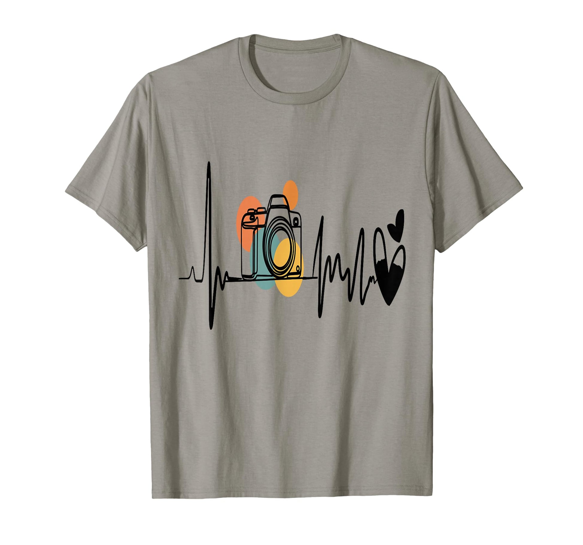 Womens Funny Camera Heartbeat T-Shirt - Fun Novelty Design Unisex - T-Shirt, Sweatshirt, Hoodie