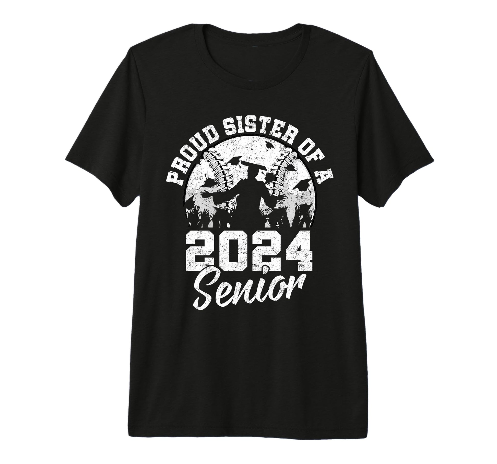 Senior Aunt 2024 Baseball Class 2024 T-Shirt - Unique Graphic Unisex - T-Shirt, Sweatshirt, Hoodie