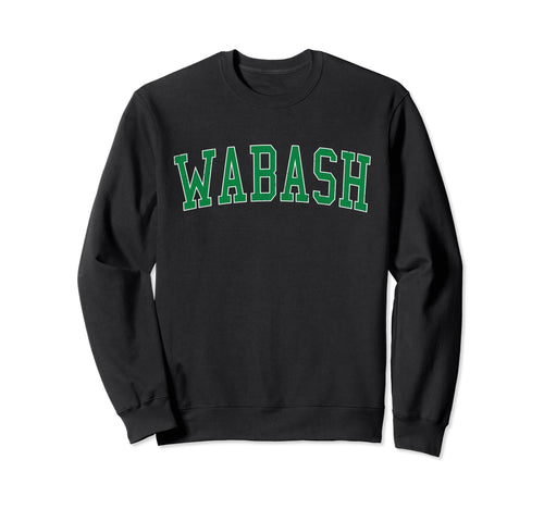 Wabash Distressed Green Varsity Sweatshirt - Novelty Apparel Men Women - T-Shirt, Sweatshirt, Hoodie