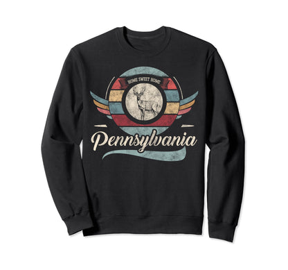 Pennsylvania State Animal Deer Sweatshirt - Trendy Graphic for Adults - T-Shirt, Sweatshirt, Hoodie