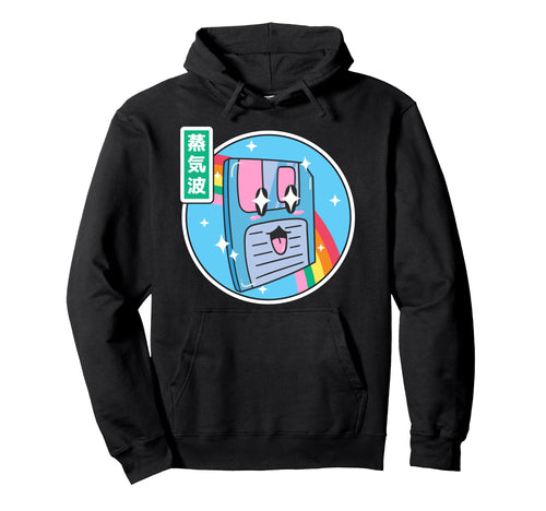 Floppy Disk Kawaii Rainbow Anime Hoodie - Graphic Print for Adults - T-Shirt, Sweatshirt, Hoodie