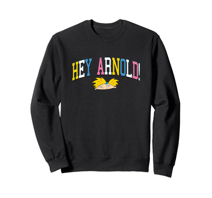 Hey Arnold Rainbow Arch Arnold Sweatshirt - Aesthetic Graphic Men Women - T-Shirt, Sweatshirt, Hoodie