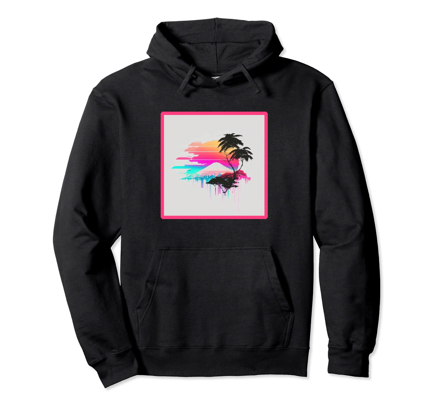 Vaperwave Aesthetic Glitch Retrowave Hoodie - Fun Novelty Design Unisex - T-Shirt, Sweatshirt, Hoodie