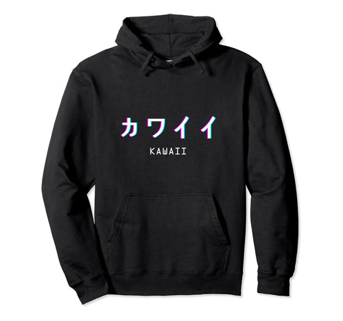 Aesthetic Kawaii Japanese Text Hoodie - Minimalist Print for Adults - T-Shirt, Sweatshirt, Hoodie