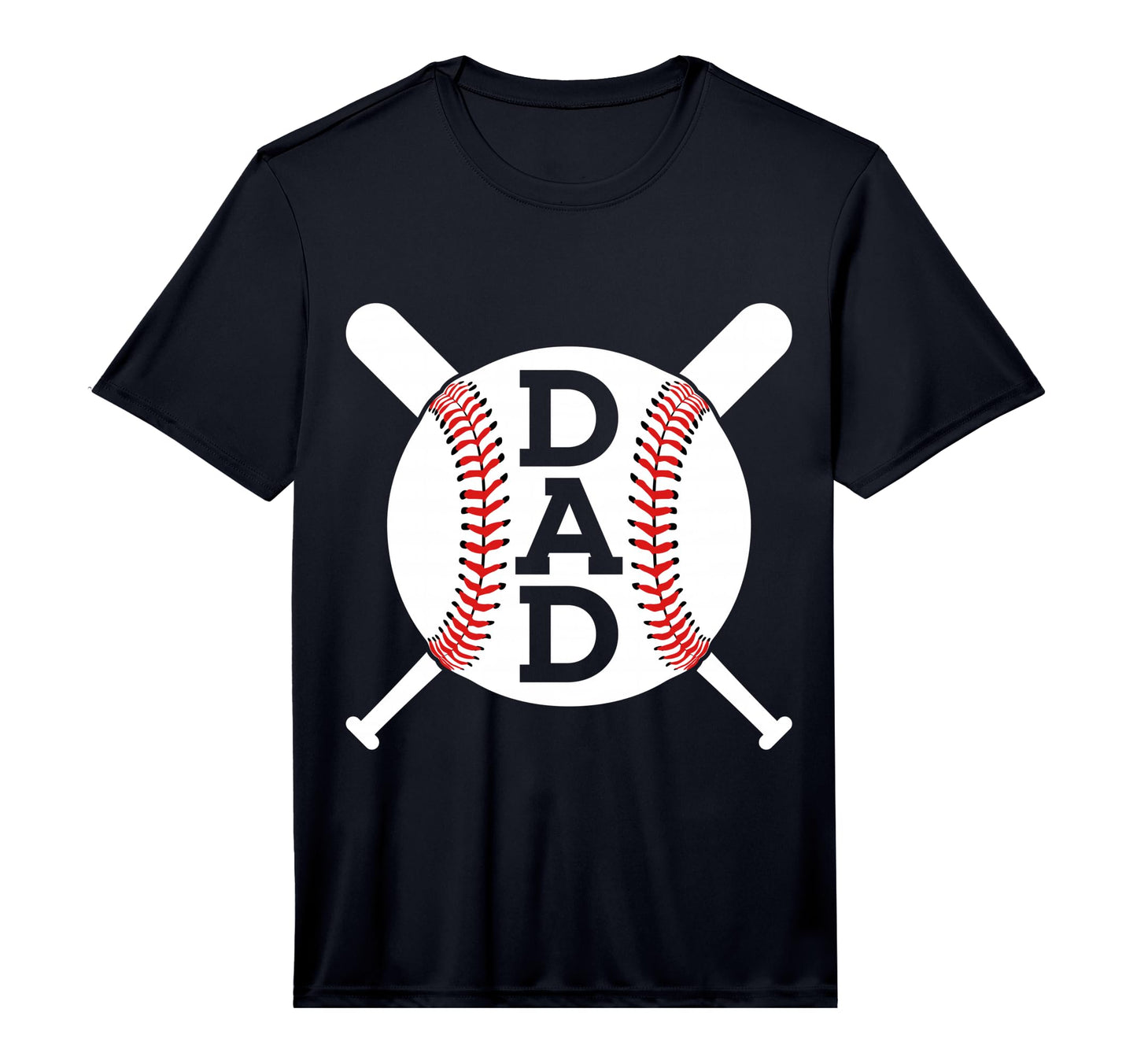 Mens Baseball Dad Performance T-Shirt - Trendy Graphic Unisex - T-Shirt, Sweatshirt, Hoodie
