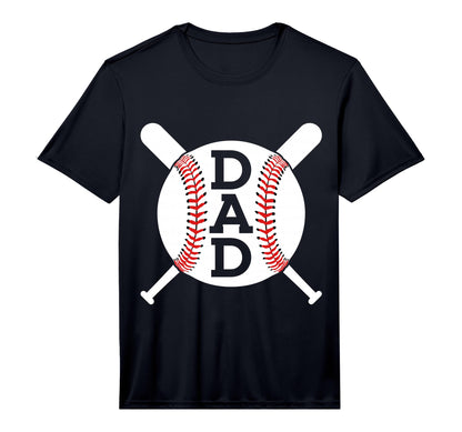 Mens Baseball Dad Performance T-Shirt - Trendy Graphic Unisex - T-Shirt, Sweatshirt, Hoodie