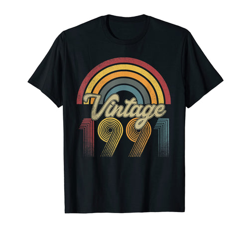 1991 31St Birthday Gift Rainbow T-Shirt - Custom Art Print for Adults - T-Shirt, Sweatshirt, Hoodie