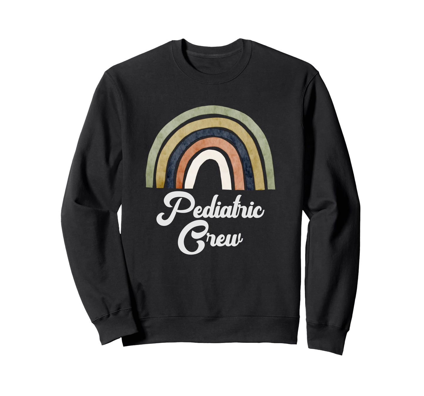 Boho Rainbow Pediatric Crew Sweatshirt - Custom Art Print Men Women - T-Shirt, Sweatshirt, Hoodie