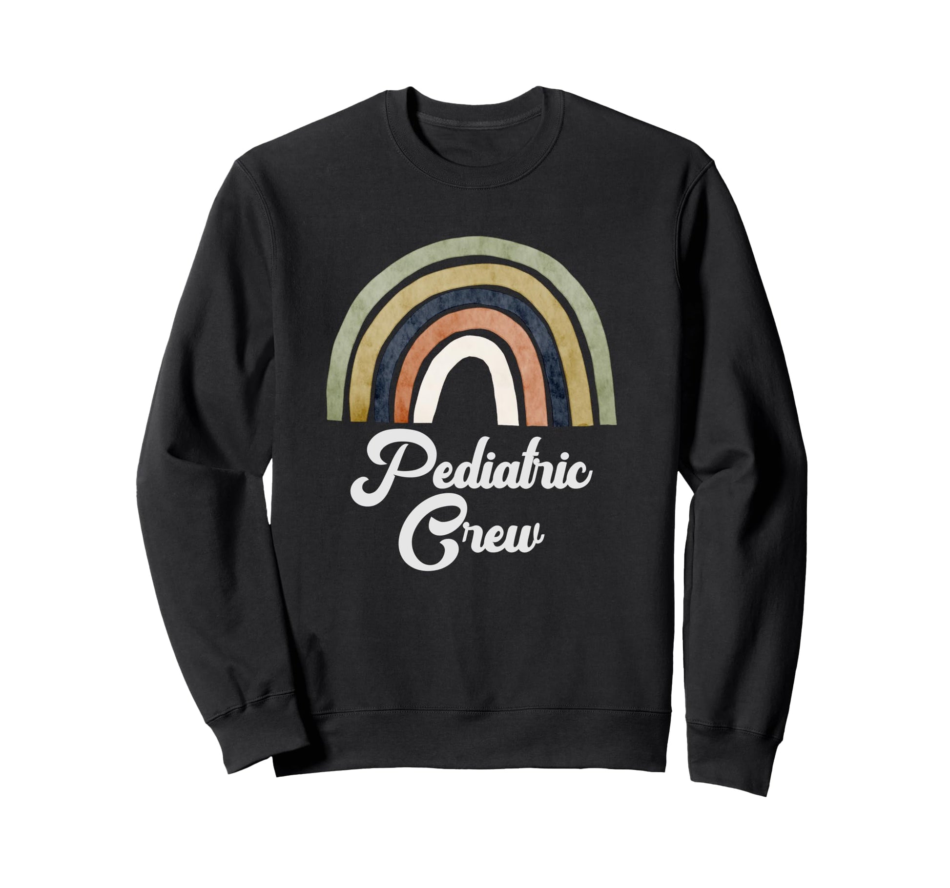 Boho Rainbow Pediatric Crew Sweatshirt - Custom Art Print Men Women - T-Shirt, Sweatshirt, Hoodie