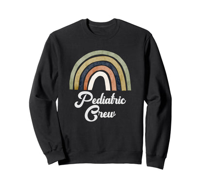 Boho Rainbow Pediatric Crew Sweatshirt - Custom Art Print Men Women - T-Shirt, Sweatshirt, Hoodie