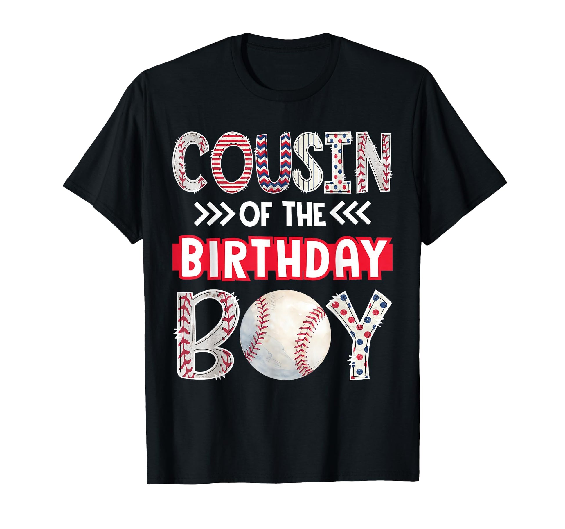 Cousin Birthday Baseball Family Squad T-Shirt - Trendy Graphic for Adults - T-Shirt, Sweatshirt, Hoodie