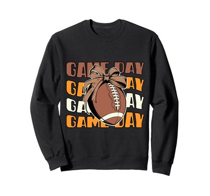 Football Mom Game Day Sweatshirt - Casual Everyday Wear Men Women - T-Shirt, Sweatshirt, Hoodie
