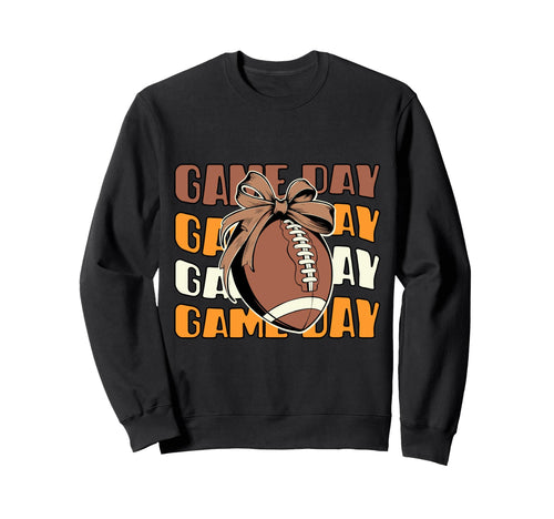 Football Mom Game Day Sweatshirt - Casual Everyday Wear Men Women - T-Shirt, Sweatshirt, Hoodie