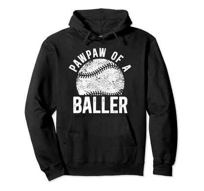 Pawpaw Baller Baseball Pawpaw Baseball Hoodie - Custom Art Print Men Women - T-Shirt, Sweatshirt, Hoodie
