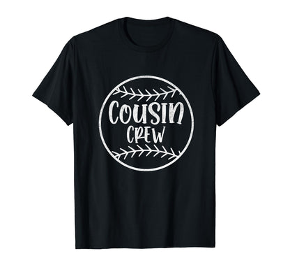 Cousin Crew Baseball Family T-Shirt - Fun Novelty Design for Adults - T-Shirt, Sweatshirt, Hoodie