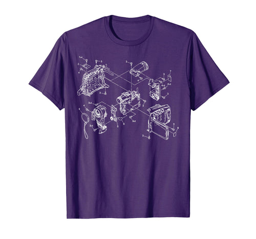Blueprint Video Camera Recorder T-Shirt - Casual Everyday Wear Men Women - T-Shirt, Sweatshirt, Hoodie