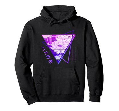 Japan Vaporwave Anime Flower Edgy Soft Hoodie - Trendy Graphic for Adults - T-Shirt, Sweatshirt, Hoodie