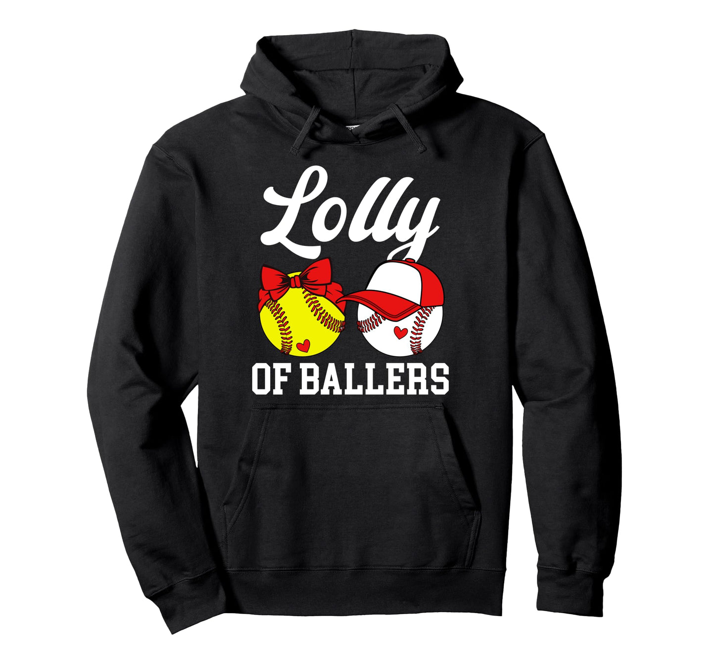 Lolly Ballers Baseball Softball Lolly Hoodie - Custom Art Print for Adults - T-Shirt, Sweatshirt, Hoodie