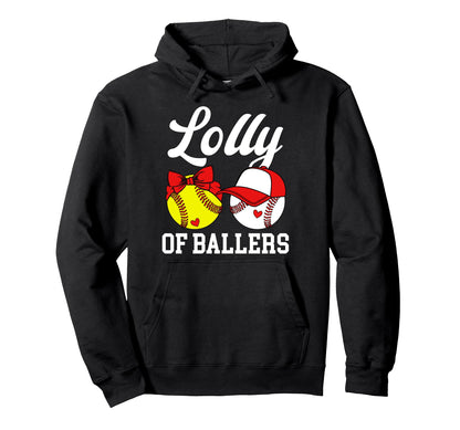 Lolly Ballers Baseball Softball Lolly Hoodie - Custom Art Print for Adults - T-Shirt, Sweatshirt, Hoodie