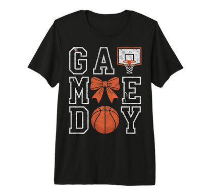 Game Day Vibes Basketball Player Fan Mom T-Shirt - Graphic Print Men Women - T-Shirt, Sweatshirt, Hoodie