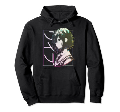 Anime Waifu Japanese Aesthetic Kawaii Hoodie - Minimalist Print Unisex - T-Shirt, Sweatshirt, Hoodie