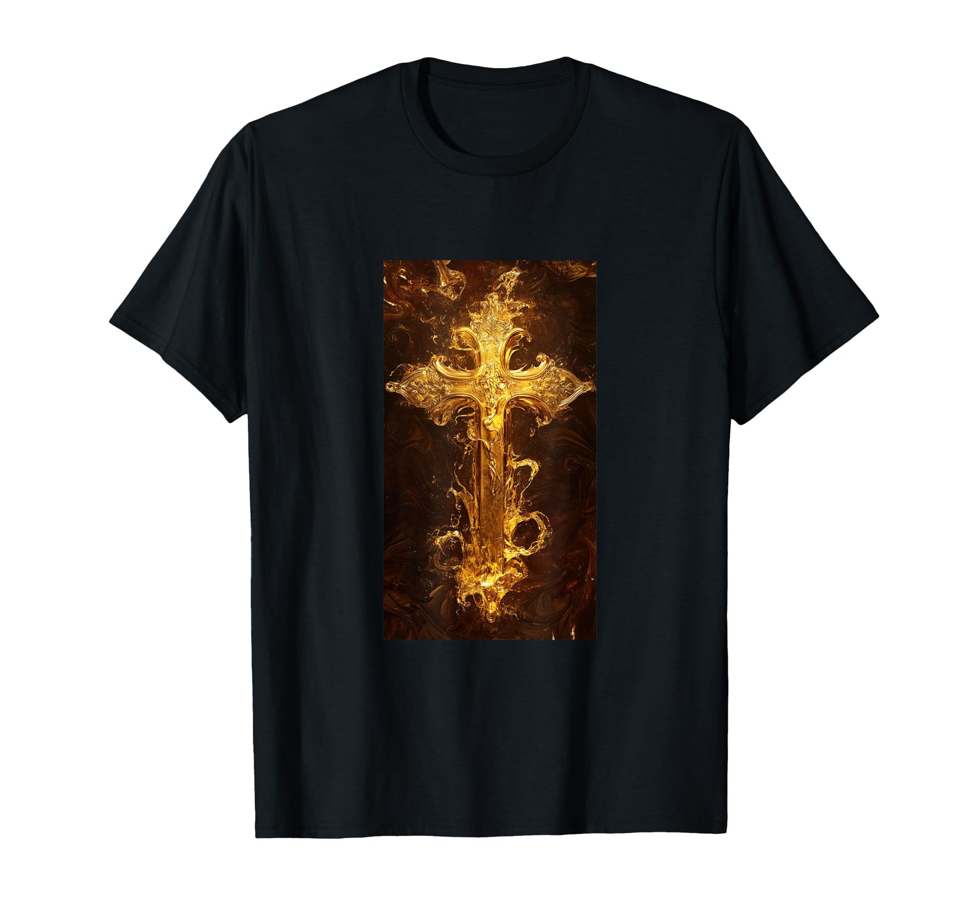 Gothic Cross Grunge Aesthetic Y2K Goth T-Shirt - Custom Art Print Unisex - T-Shirt, Sweatshirt, Hoodie
