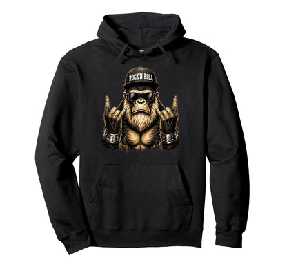 Bigfoot Rock Sasquatch Heavy Metal Hoodie - Aesthetic Graphic Unisex - T-Shirt, Sweatshirt, Hoodie
