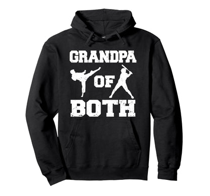 Grandpa Both Funny Baseball And Hoodie - Trendy Graphic Men Women - T-Shirt, Sweatshirt, Hoodie
