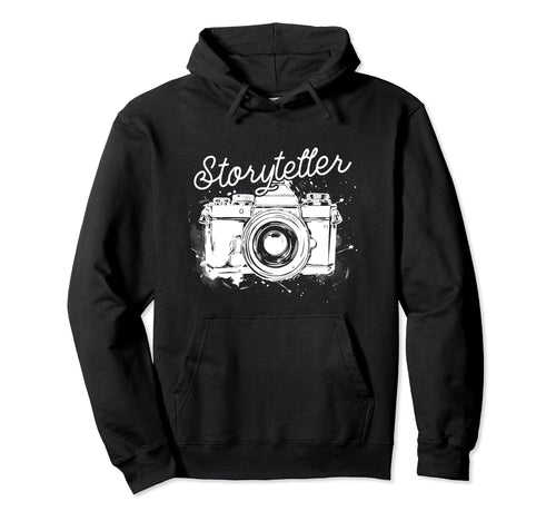 Photographer Storyteller Camera Hoodie - Trendy Graphic for Adults - T-Shirt, Sweatshirt, Hoodie