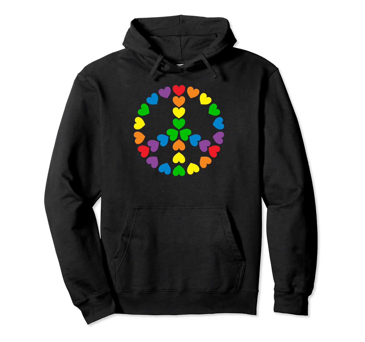 Lgbt Gay Pride Month Love Peace Sign Made Hoodie - Trendy Graphic Unisex - T-Shirt, Sweatshirt, Hoodie