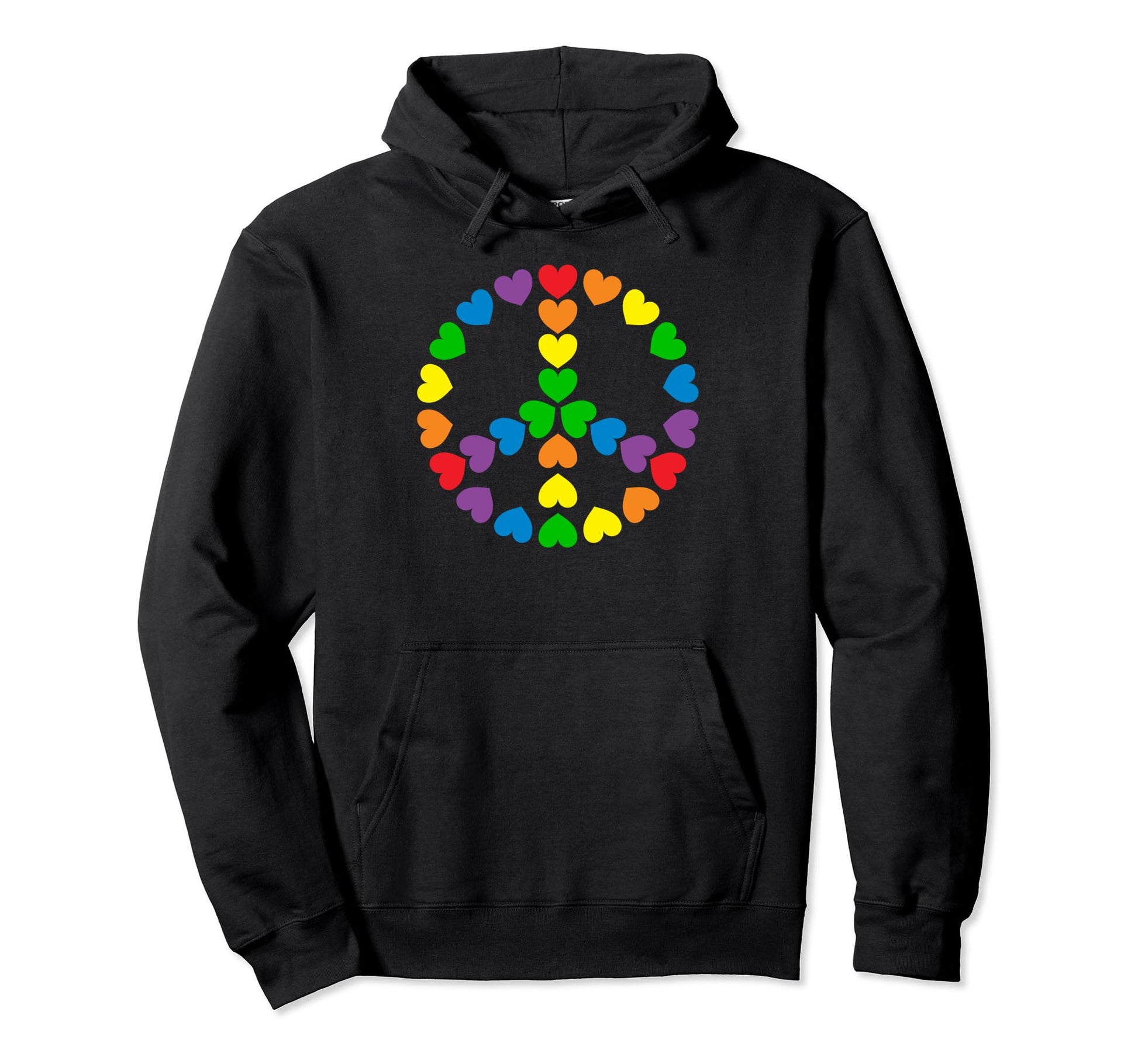 Lgbt Gay Pride Month Love Peace Sign Made Hoodie - Trendy Graphic Unisex - T-Shirt, Sweatshirt, Hoodie