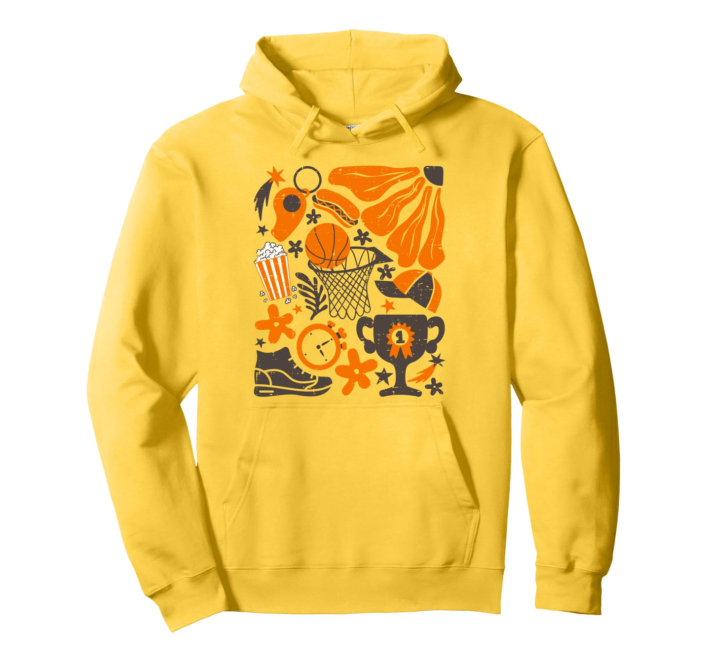 Basketball Game Days Boho Sport Hoodie - Unique Graphic Men Women - T-Shirt, Sweatshirt, Hoodie