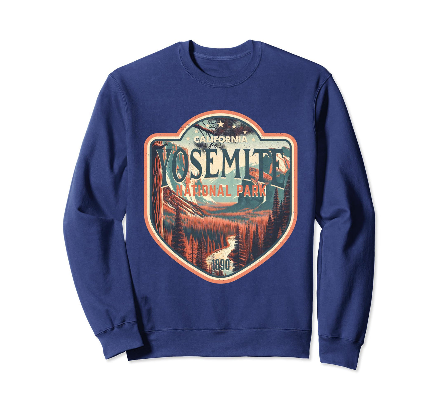 Yosemite National Park River Sweatshirt - Aesthetic Graphic for Adults - T-Shirt, Sweatshirt, Hoodie