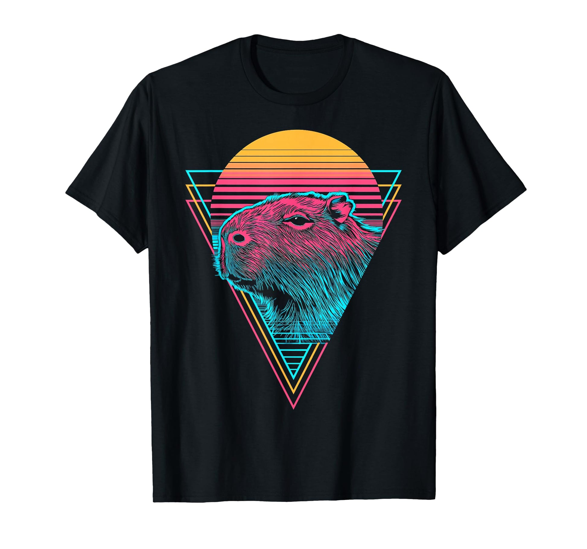 Capybara Capibara Vaporwave Aesthetic T-Shirt - Trendy Graphic Men Women - T-Shirt, Sweatshirt, Hoodie