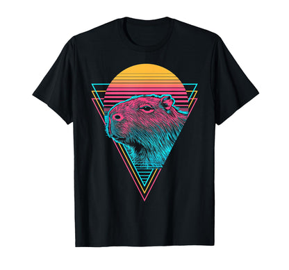 Capybara Capibara Vaporwave Aesthetic T-Shirt - Trendy Graphic Men Women - T-Shirt, Sweatshirt, Hoodie