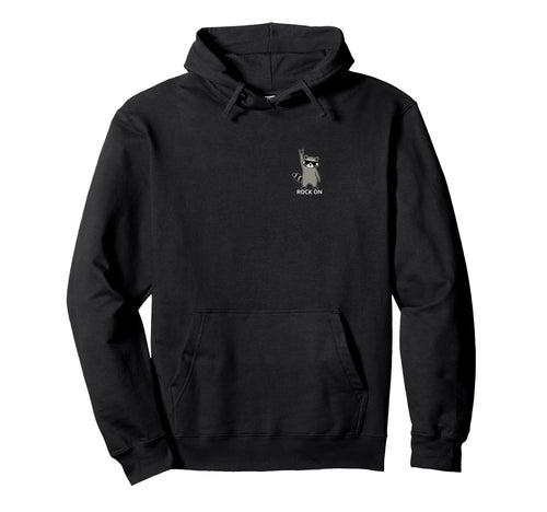 Raccoon Rock Music Band Concert Funny Hoodie - Aesthetic Graphic Men Women - T-Shirt, Sweatshirt, Hoodie
