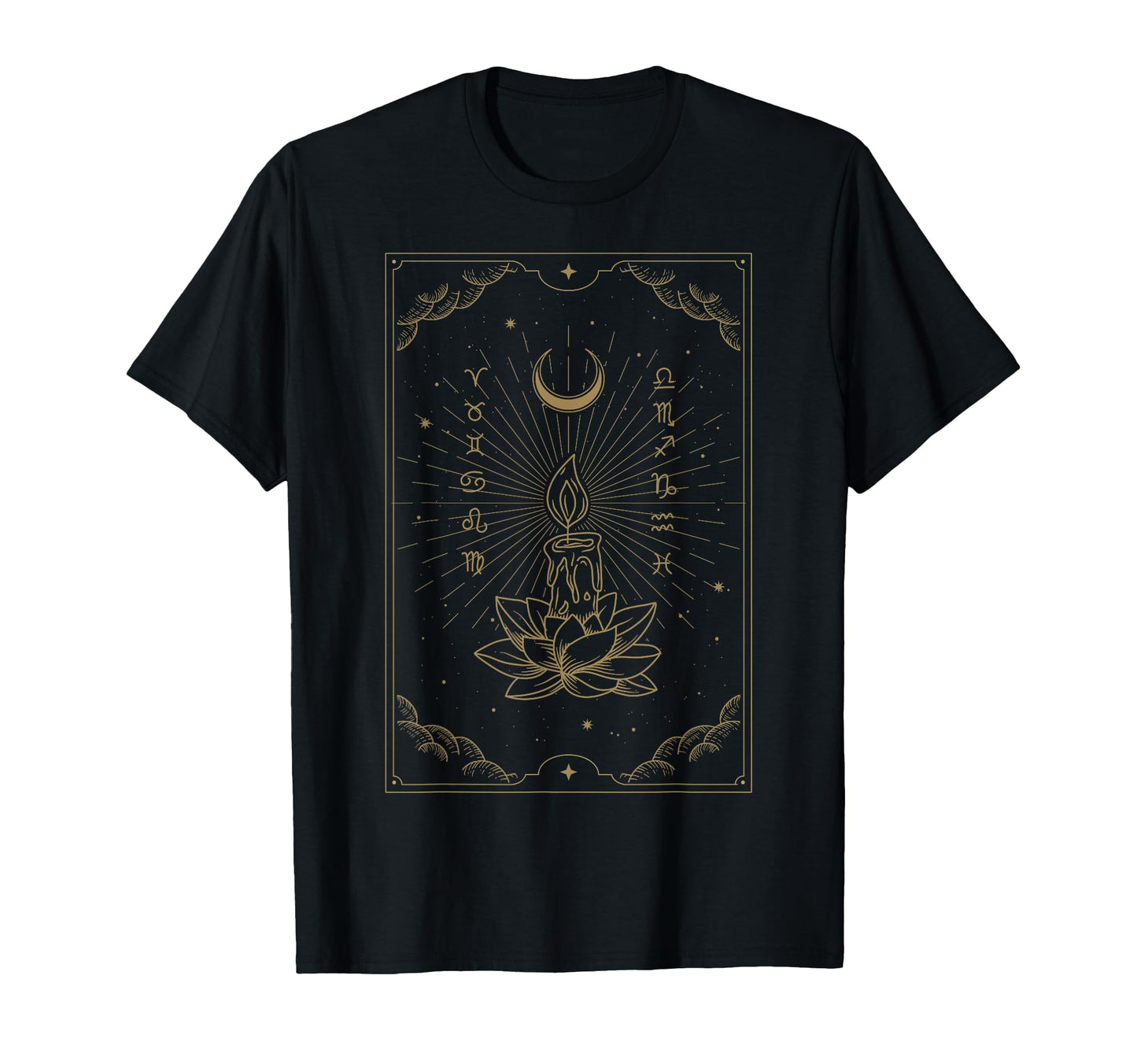 Candle Shines Lotus Flowers Kind Hope T-Shirt - Custom Art Print Unisex - T-Shirt, Sweatshirt, Hoodie