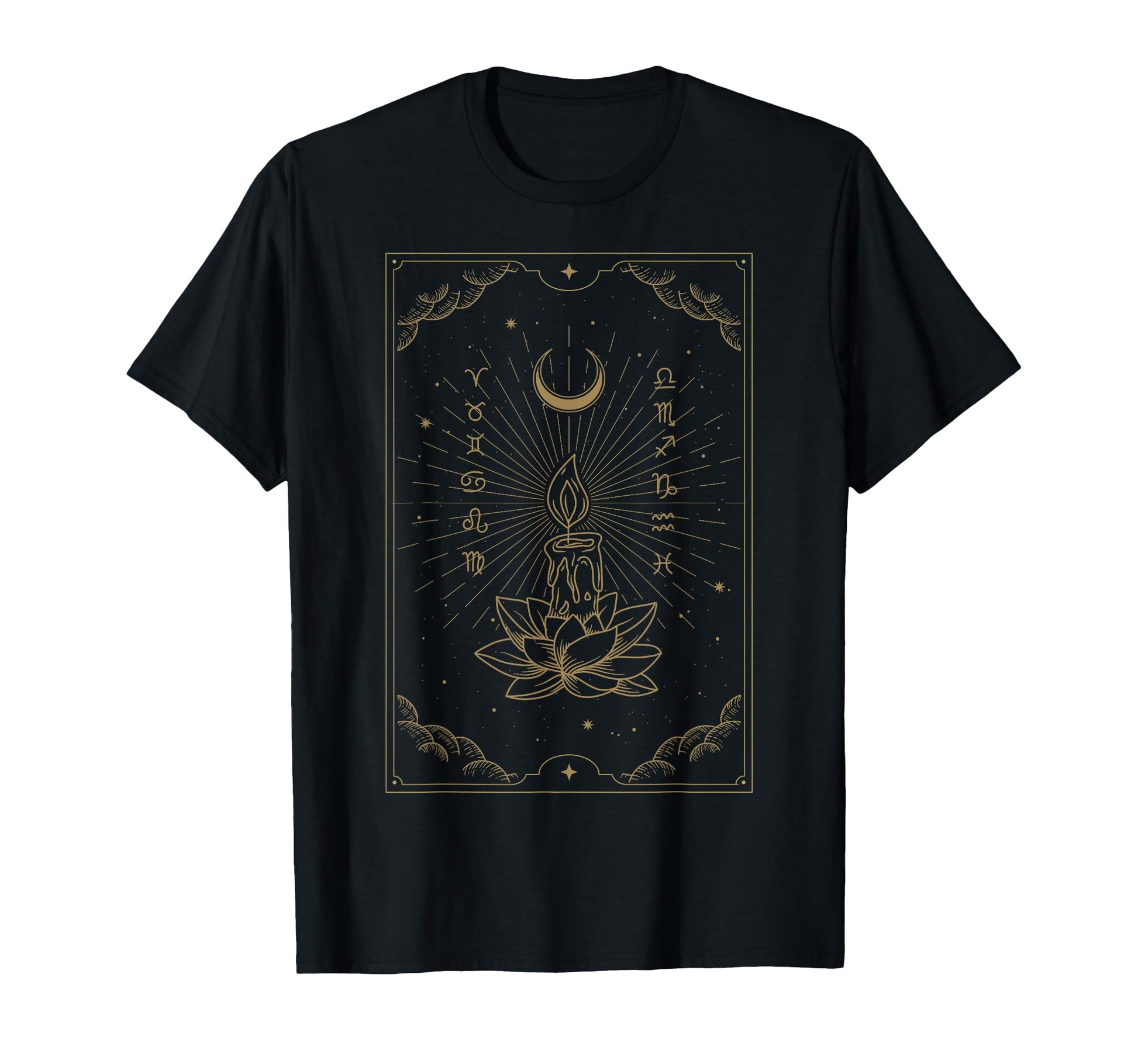 Candle Shines Lotus Flowers Kind Hope T-Shirt - Custom Art Print Unisex - T-Shirt, Sweatshirt, Hoodie