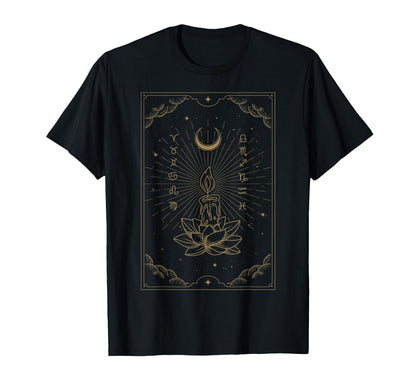 Candle Shines Lotus Flowers Kind Hope T-Shirt - Custom Art Print Unisex - T-Shirt, Sweatshirt, Hoodie