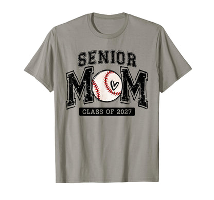 Senior Baseball Mom Class 2027 Senior T-Shirt - Streetwear Style Men Women - T-Shirt, Sweatshirt, Hoodie