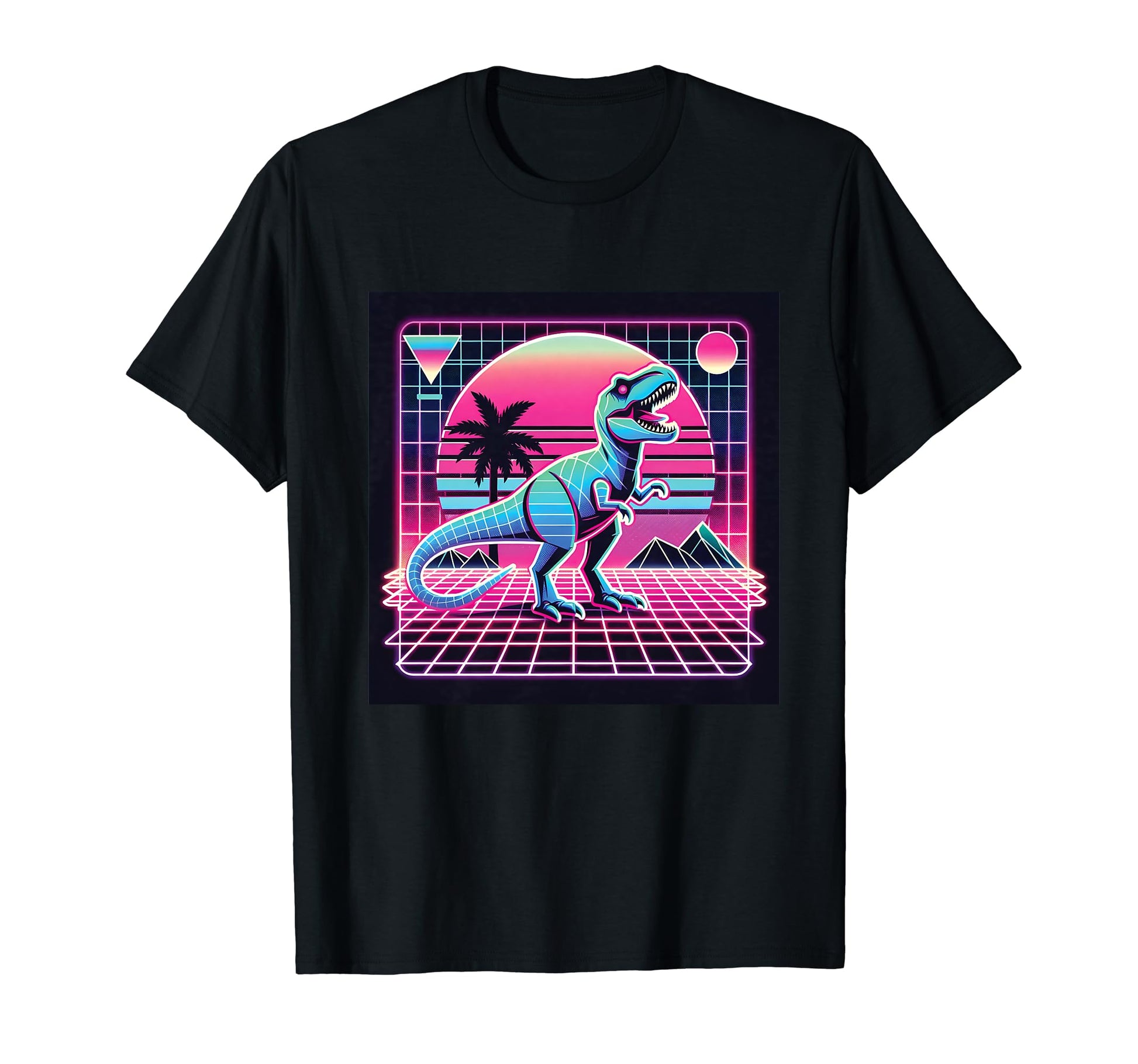 Retrowave Synthwave Aesthetic T-Shirt - Fun Novelty Design for Adults - T-Shirt, Sweatshirt, Hoodie