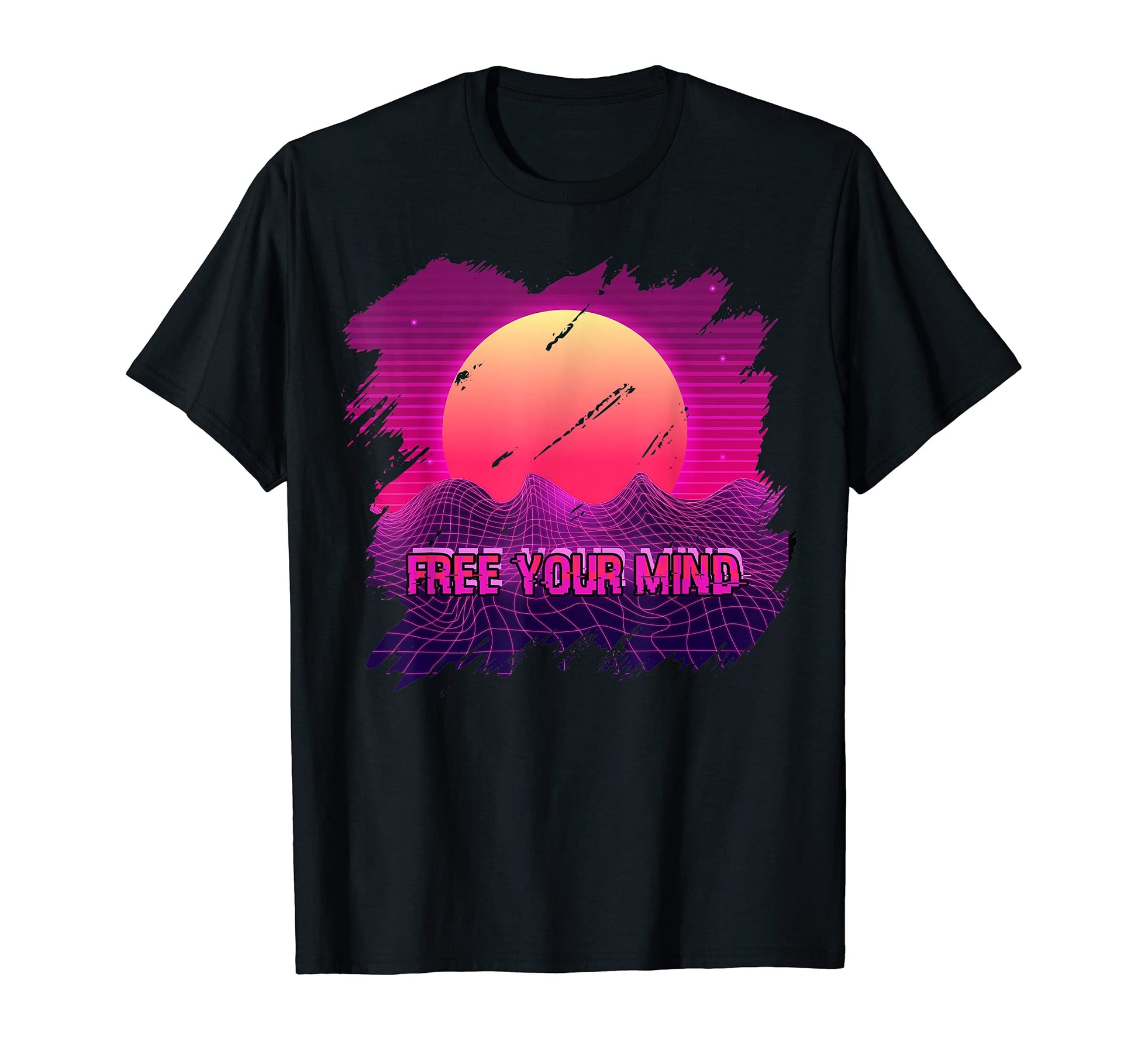 Free Your Mind 90S 80S Vaporwave T-Shirt - Aesthetic Graphic Men Women - T-Shirt, Sweatshirt, Hoodie